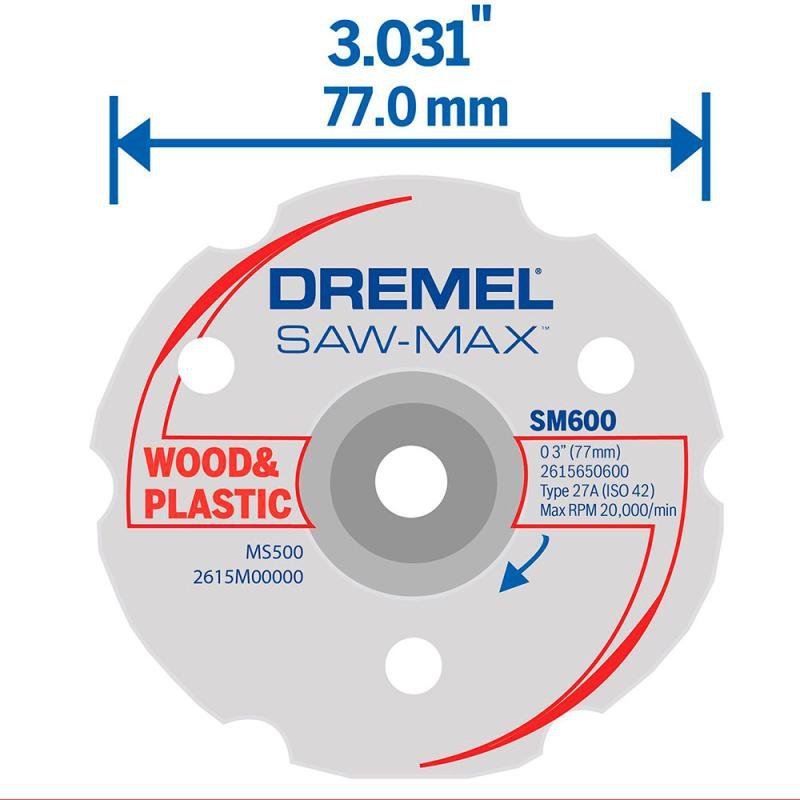 Disco de Corte Multiuso para Dremel SAW MAX DSM600 DREMEL - 2