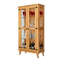 Ver imagem 3 de Cristaleira de Madeira Antiga com 2 Portas de Vidro Bella Lunna