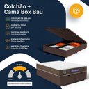 Ver imagem 6 de Cama Box Baú + Colchão Gazin de Molas Ensacadas One Face Air Light Queen 158 cm