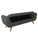 Ver imagem 1 de Recamier Bau Italia 1,60m Suede Grafite - Inova Decor Inova Decorações