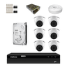 KIT Completo 6 Câmeras de segurança Intelbras VHD 1120 D G6 + DVR Intelbras + HD para Armazenamento  - 1