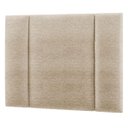 Ver imagem 3 de Cabeceira Estofada Cama Box Solteiro com Led Moderna 90 Cm:linho Bege