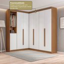 Ver imagem 5 de Guarda- Roupa Modulado Roupeiro de Canto L 7 Portas 6 Gavetas Versatille Yescasa