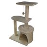 Arranhador de Gato 3 Andares Grande Brinquedo Casinha Aconchegante Descanso Escala Macio Confortável - 9
