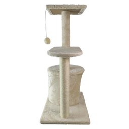 Arranhador de Gato 3 Andares Grande Brinquedo Casinha Aconchegante Descanso Escala Macio Confortável - 7