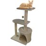 Arranhador de Gato 3 Andares Grande Brinquedo Casinha Aconchegante Descanso Escala Macio Confortável - 1