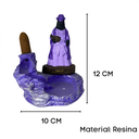 Ver imagem 2 de Incensário Cascata Orixás em Resina 12 Cm - Escolha a Cor:orixá Nanã
