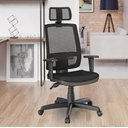 Ver imagem 4 de Cadeira Brizza Tela 3d Backplax Apoio Aluminio - Poliéster Preto