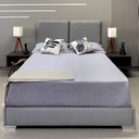 Ver imagem 3 de Cama Reforçada com Cabeceira Módena Linho Cinza Rbl Queen 1,95 X 2,05