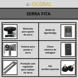 Serra Fita Inox Bancada 1,74 M Bivolt - 7