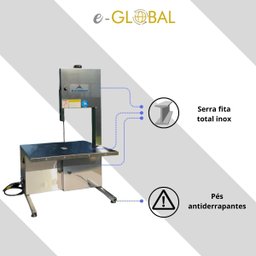 Serra Fita Inox Bancada 1,74 M Bivolt - 6