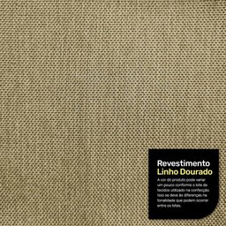 Poltrona Decorativa Varanda Samoa Madeira Maciça com Cordas Náutica Linho Dourado - Desk Design - 2