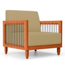 Ver imagem 5 de Poltrona Decorativa Varanda Samoa Madeira Maciça com Cordas Náutica Linho Dourado - Desk Design