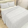 Kit Cobre Leito Colcha Stylo Queen Dupla Face 3 Peças - Branco - 2
