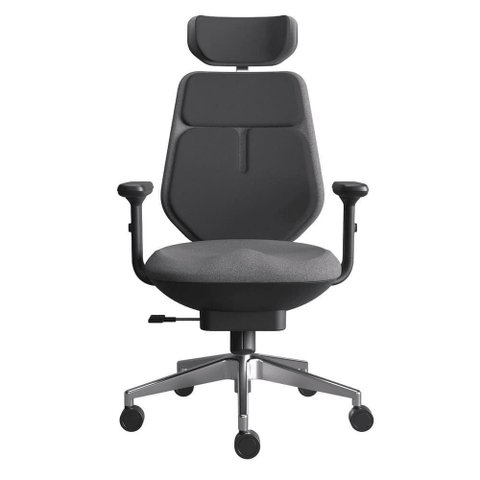 Cadeira Ergonomica Sublime Pcybrbl Giratoria com Apoio Lombar Airbag Duplo Preto Pcyes