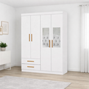 Ver imagem 1 de Guarda Roupa 4 Portas 2 Espelhos Centrais Allure -grand Line