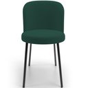 Ver imagem 6 de Kit 3 Cadeiras Sala de Jantar Estofada Gavi L02 Suede Verde Musgo - Lyam Decor