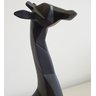 Escultura de Poliresina Girafa Preta 30 cm - 2