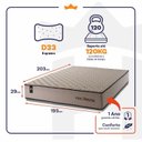 Ver imagem 4 de Colchão King King House Espuma D33 San Diego Super 193x203x29 Bege