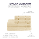 Ver imagem 2 de Jogo de Toalha de Banho 4 Peças Premium (Baunilha)