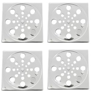 Ralo Inox Grelha Quadrada Rotativa Abre Fecha 10 Cm | Utilimix | 04 Un