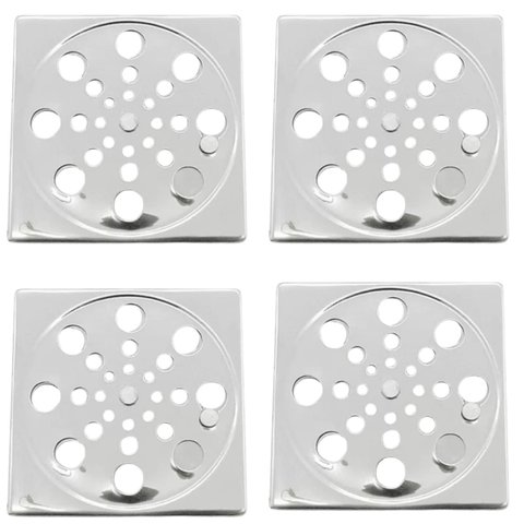 Ralo Inox Grelha Quadrada Rotativa Abre Fecha 10 Cm | Utilimix | 04 Un