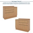 Ver imagem 5 de Balcão Planejado 1 Porta 3 Gavetões 120cm com Tampo Aroeira CabeCasa MadeiraOriginals Marrom/Cedro