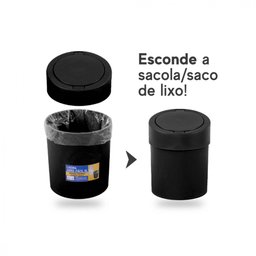 Kit Banheiro Roper Plast Comercial Lixeira 5L+Porta Sabonete - 4 Kit Banheiro Roper Plast Comercial Lixeira 5L+Porta Sabonete - 4