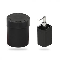 Kit Banheiro Roper Plast Comercial Lixeira 5L+Porta Sabonete - 1 Kit Banheiro Roper Plast Comercial Lixeira 5L+Porta Sabonete - 1