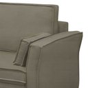 Ver imagem 3 de Sofá Living 3 Lugares 200cm Pés Madeira Efraim F05 Veludo Castor - Mpozenato