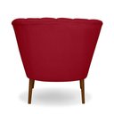 Ver imagem 2 de Kit 02 Poltrona Pétala Flor Decorativa Suede Vermelho