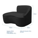 Ver imagem 5 de Kit Divã Recamier Orgânico Marrocos 150cm Lado Esquerdo e 2 Poltronas Amore Bouclé