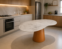 Ver imagem 3 de Mesa Organica de Jantar Sávia MDF Atenna Acetinado 120x70cm Cone Freijó