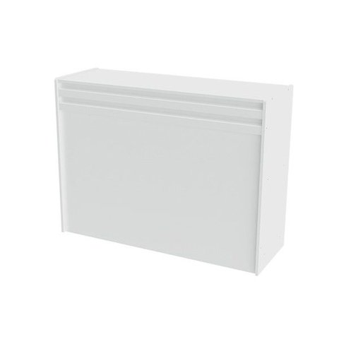 Balcão De Atendimento Para Loja 100% MDF 125x95x45 cm Comac - Branco