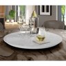 CENTRO DE MESA PRATO GIRATÓRIO 50 CM PARA SALA DE JANTAR. DECOR MOBILLE Prato Giratório Branco Luka  - 3