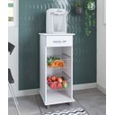 Ver imagem 2 de Fruteira Regia com 2 Cestos e 1 Gaveta Branco Brilho - Móveis Fiorello