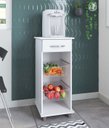 Ver imagem 2 de Fruteira Regia com 2 Cestos e 1 Gaveta Branco Brilho - Móveis Fiorello