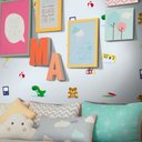 Ver imagem 1 de Saldão - Papel de Parede Infantil Brinquedos Azul