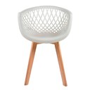 Ver imagem 2 de Kit 4 Cadeiras Para Mesa De Jantar Cozinha Sala Web Wood Madeira Branca