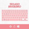 Teclado sem Fio Bluetooth Recarregável com Mouse - Rosa - 2