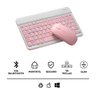 Teclado sem Fio Bluetooth Recarregável com Mouse - Rosa - 7