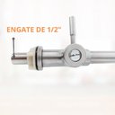 Ver imagem 3 de Torneira Gourmet para Cozinha em Inox Escovado Alta 37cm - Tor-o23 - Stillus Home