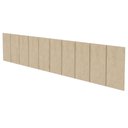 Ver imagem 2 de Kit 10 Placas Cabeceira Modular Estofada Autocolante King - Bege