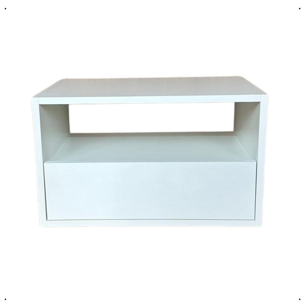 Mesa de Cabeceira Suspensa para Quarto com 1 Gaveta 60x30x30cm