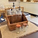 Ver imagem 3 de Kit 2 Garrafas para Azeite de Vidro com Tampa Lyor 270ml