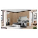 Ver imagem 1 de Quarto Modulado Casal Ambiente Composição 6 New Predileto 6 Peças Areia Jequitibá - Henn