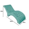Recamier Divã Espreguiçadeira para Sala e Cliníca Liz Suede Azul Tiffany - 2