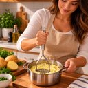 Ver imagem 5 de Kit 3 Amassador de Batata Inox Manual 26cm Pro Chefline 3054