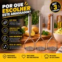 Ver imagem 3 de Kit 3 Amassador de Batata Inox Manual 26cm Pro Chefline 3054