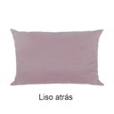 Ver imagem 5 de Capa para Almofada Drapeada em Veludo Retangular 60x40 Rosa Quartzo